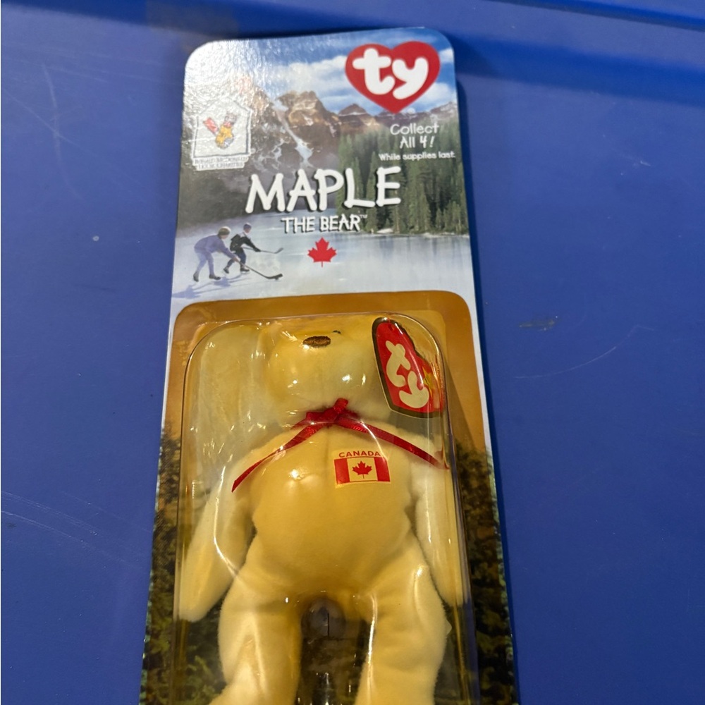 Ty Maple the Bear - Tan Plush Toy